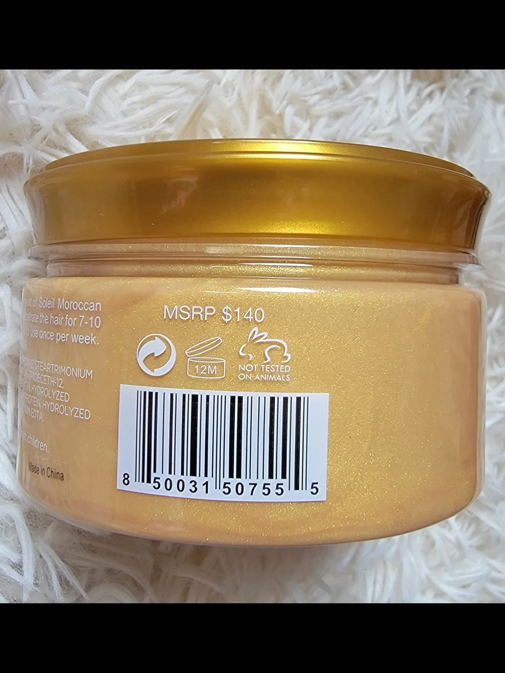 Soleil HydroLine Moroccan Hair Mask - Gold